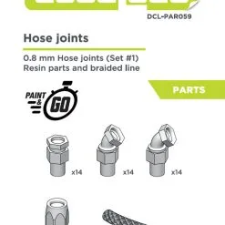 Cars - Plastic Models Sales 46 0.8mm Hose Joints Set 1, 1/20 - Decalcas