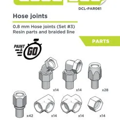 0.8mm Hose Joints Set 3, 1/20 - Decalcas