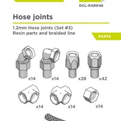 1,2mm Hose Joints (Set 3) 1/12, 1/20, 1/24 - Decalcas