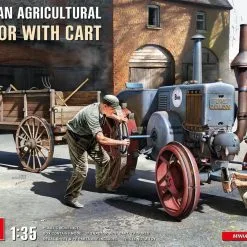 1/35 European Agricultural Tractor With Cart - Miniart