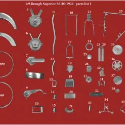 Brough Superior SS100 - 1926 Fulldetail Kit 1/9 - Model Factory Hiro 16 Brough Superior SS100 - 1926 Fulldetail Kit 1/9 - Model Factory Hiro -Cars - Plastic Models Sales brough superior ss100 1926 fulldetail kit 1 9 model factory hiro w1200 h1200 a733ef5dbbb852520304412c0ad59109