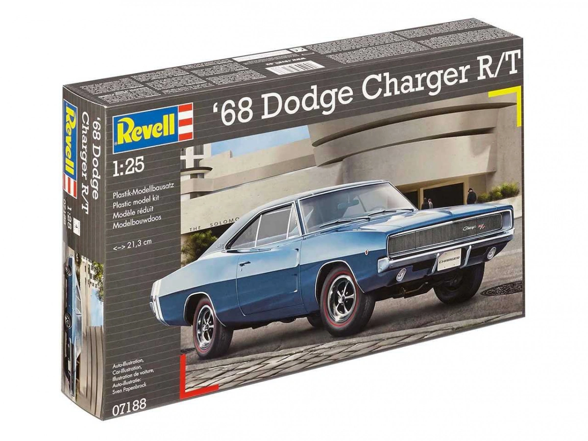 Dodge Charger R/T 1968 (1:25) Plastic Model Kit 07188 - Revell 3 Dodge Charger R/T 1968 (1:25) Plastic Model Kit 07188 - Revell