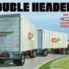 "DOUBLE HEADER" TANDEM VAN TRAILERS 1:25 SCALE MODEL KIT - AMT -Cars - Plastic Models Sales double header tandem van trailers 1 25 scale model kit amt w1200 h1200 2a20d703552afd3b9cacba890d1bb0f1