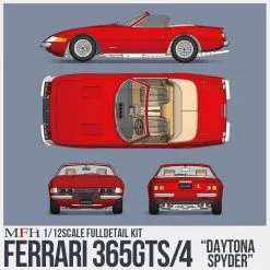 Ferrari 365 GTS/4 Fulldetail Kit - Model Factory Hiro