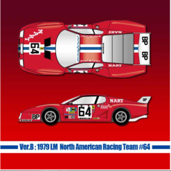 Cars - Plastic Models Sales 9 Ferrari 512BB LM Ver. C / D - Model Factory Hiro