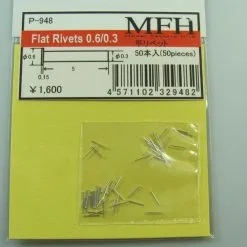 Flat Rivets 0,6/0,3 - Model Factory Hiro