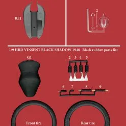 HRD VINCENT BLACK SHADOW 1948 Fulldetail Kit 1/9 - Model Factory Hiro -Cars - Plastic Models Sales hrd vincent black shadow 1948 fulldetail kit 1 9 model factory hiro w1200 h1200 3f1576ce477b79e47c9aa02fdd730b82