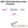 Metal Rivet Series No.S09 Flat Head Minus Rivets-S - Model Factory Hiro -Cars - Plastic Models Sales metal rivet series no s09 flat head minus rivets s model factory hiro w1200 h1200 cf2b7830f84be70e6f3af85024d875da
