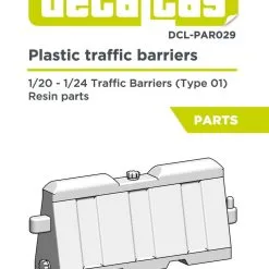 Plastic Traffic Barriers Type 01 1:24 - Decalcas