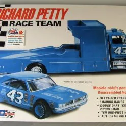 Richard Petty Team Dodge Dart Sportsman Race Car- Ford LN Hauler Truck - AMT