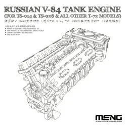 Russian V-84 Tank Engine (for TS-014 & TS-028 And All Other T-72 Models)1/35 - Meng